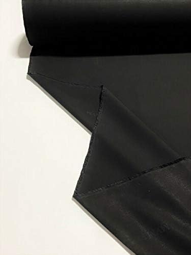 Store – Pato de lona Nomex de algodón negro azabache de 67 pulgadas de ancho, 12 onzas. Tapicería de tela suave FR