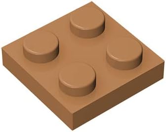 Placa clásica de ladrillos de 2 x 2, 100 piezas, compatible con piezas y piezas de Lego 3022, juego creativo, 100% compatible con Lego y todas las