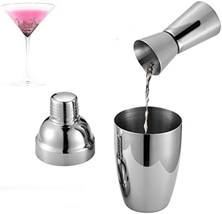 Bartender Kit with Stand Bar Set Cocktail Shaker Set for Drink Mixing – Bar Tools Shaker Best Bartender Kit for Beginners (Color  550ml) (550ml)