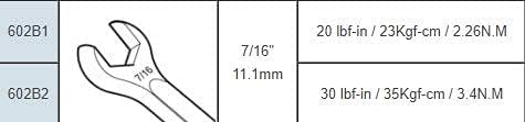 Comfy Hour Jolly Handy Tools Collection – Llave dinamométrica para conector tipo F de 716 pulgadas, 30 libras, metal