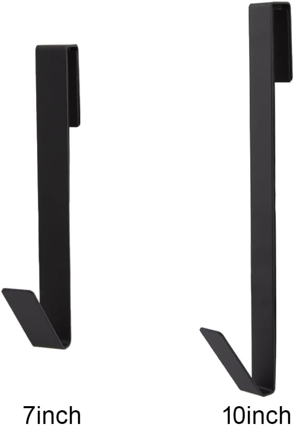 Ganchos para puerta de ducha de 10 pulgadas, 4 piezas, gancho para puerta de baño, ganchos extendidos sin taladrar para puerta de ducha de vidrio