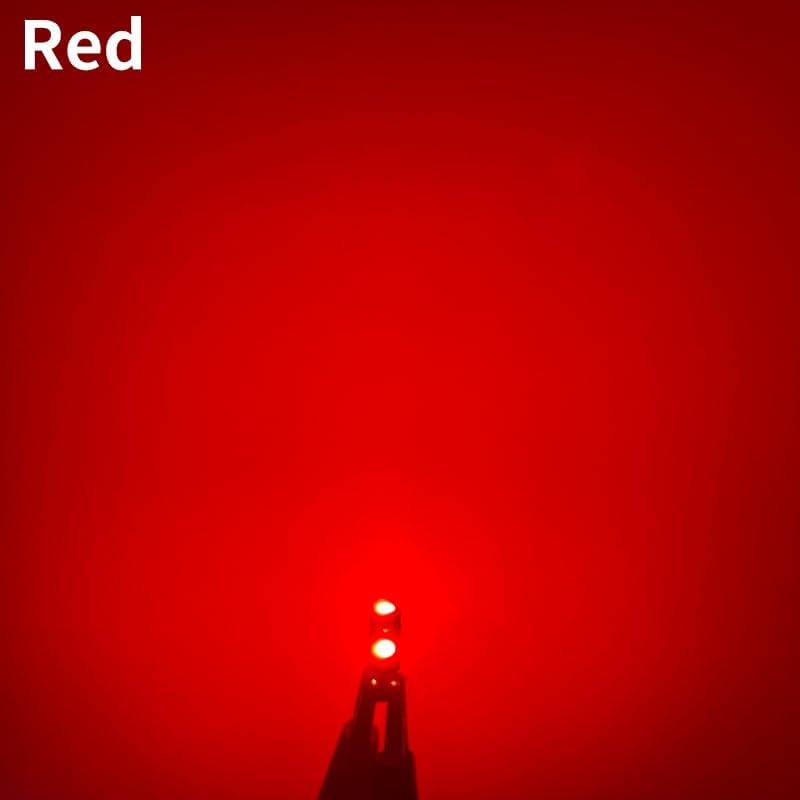 20 piezas de luces LED T5 para tablero de automóvil, rojo 74 37 2721 PC74 bombilla LED de repuesto con enchufe de bloqueo giratorio, para puerta