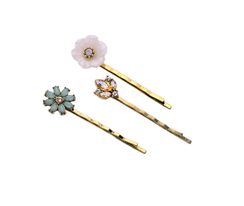 YADIRF Paquete de 6 pines vintage Bobby Horquilla Rhinestone Jeweled Elegant Unique para el cabello DIY Accesorio
