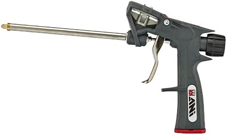 ANI Qualitum Pistola de espuma pulverizadora, cesta de espuma con revestimiento antiadherente de PTFE, pistola de calafateo de poliuretano, alta