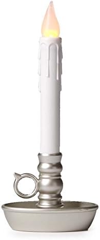 Conjunto de 4 baterías, luces de vela que funcionan con la luz de la ventana ledes inalámbrica, con auto temporizador.