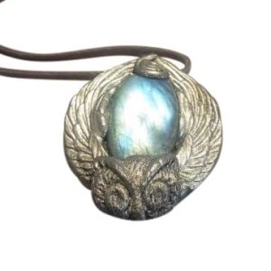 Sacred stone Owl Necklace. Spirit Animal. Blue Labradorite Crystal Owl Necklace Pendant. Shaman. Natural Stone Jewelry (Style B Labradorite) Sacred stone Owl Necklace. Spirit Animal. Blue Labradorite Crystal Owl Necklace Pendant. Shaman. Natural Stone Jewelry (Style B Labradorite)
