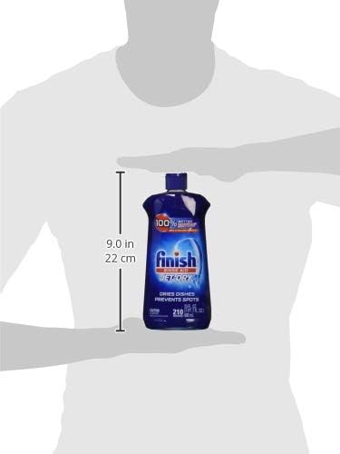 Finish Jet-Dry – Ayudante de enjuague líquido para lavavajillas, agente de secado y enjuague, 23 onzas líquidas, el embalaje puede variar (paquete