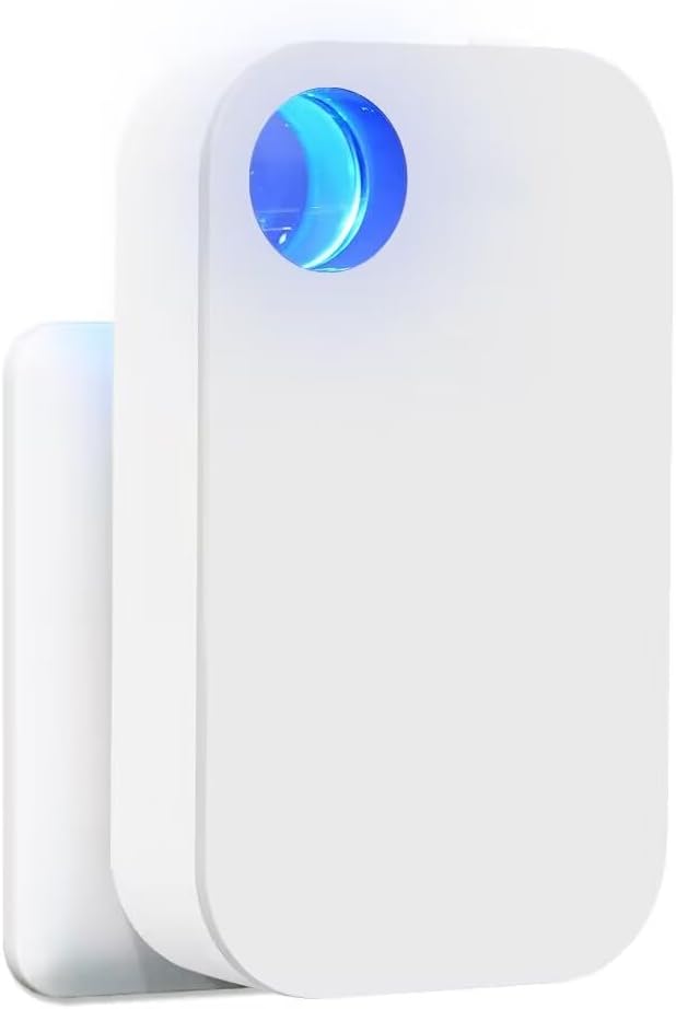 Purificador de aire ionizador, purificador de aire enchufable, ionizador portátil y silencioso con salida de viento de iones negativos claros,