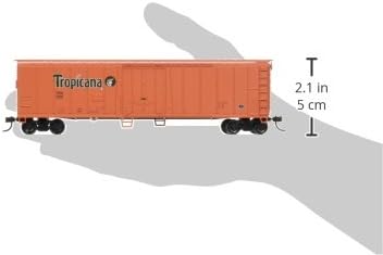 Bachmann Industries Frigorífico de Acero de 50′ – Tropicana Orange (Escala HO)