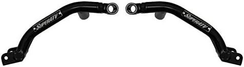 SuperATV Brazos A traseros de alta holgura para Polaris Ranger 800800 Crew 2010-2014  800 6×6-1.5″ Offset – Negro