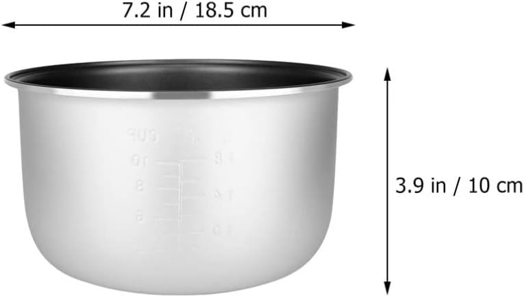 Olla de arrocera interior de repuesto para olla de cocina, revestimiento antiadherente para recipiente de cocción de arroz, tanque interior para