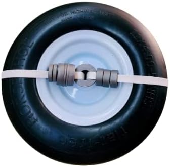 N12 2 nuevos neumáticos HORSESHOE 11×4.00-5 lisos sin plano con borde de acero para cortacésped de giro cero Gardon Tractor – cubo 3-5 pulgadas con