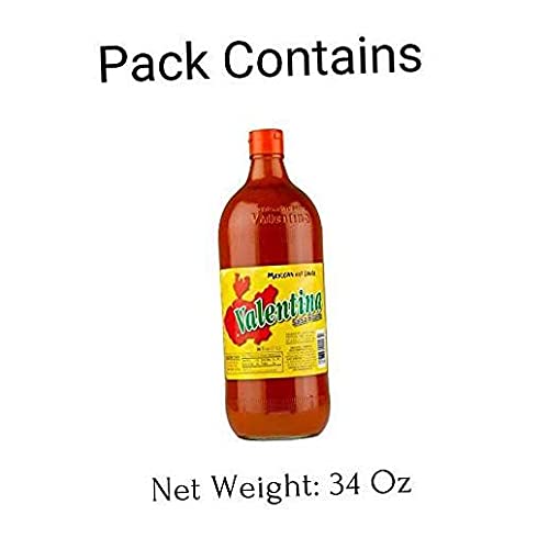 Salsa Valentina Picante  Salsa picante mexicana más famosa con botella de 34 onzas  La salsa picante Valentina para alimentos picantes todos los