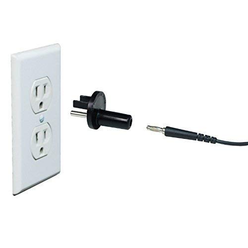 Adaptador de enchufe de salida Banana Jack  Conexión a tierra universal de 3 clavijas  Control ESD  Plástico irrompible de peso ligero negro  2