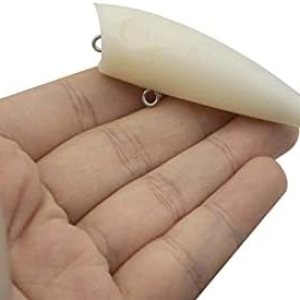 10 Uds. sin pintar Pencilbait Popper sin labios 2.5 in 0.19 oz con libre 3D pesca ojo crankbait cebos simulación cuerpo blanco claro duro claro 10 Uds. sin pintar Pencilbait Popper sin labios 2.5 in 0.19 oz con libre 3D pesca ojo crankbait cebos simulación cuerpo blanco claro duro claro