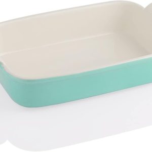 Sweejar Plato para hornear de porcelana, cacerola para horno, 13 x 9.8 pulgadas, rectangular para hornear, bandeja para lasaña profunda con asas Sweejar Plato para hornear de porcelana, cacerola para horno, 13 x 9.8 pulgadas, rectangular para hornear, bandeja para lasaña profunda con asas