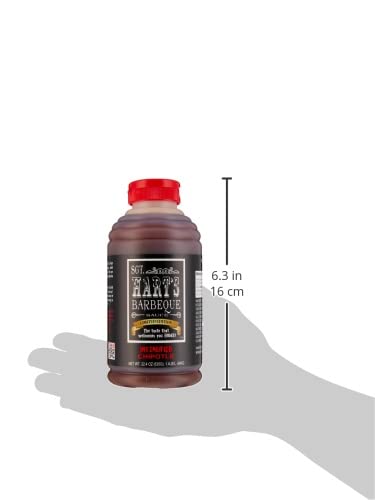 SGT. Hart’s BBQ Sauce Paquete de edición limitada con salsas de barbacoa de chipotle originales e intensas, salsa para glaseados, adobos y salsas,