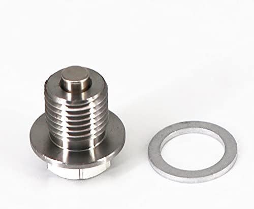 Tapón de drenaje de aceite de acero inoxidable con imán de neodimio M14 x 4.9 ft m universal