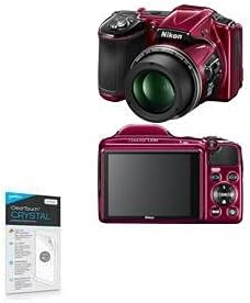 BoxWave – Protector de pantalla compatible con Nikon Coolpix L830, ClearTouch Crystal (paquete de 2), película HD, protege contra arañazos para