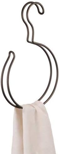 iDesign Classico – Organizador de accesorios de armario para corbatas, cinturones, bolsos, joyería de moda, 4 ganchos, cromo