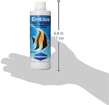 Seachem Entice – Potenciador natural del aroma y del sabor para la comida de pescado, acuarios marinos y de agua dulce 8.5 fl oz
