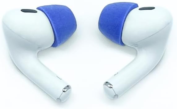 Comply Almohadillas de espuma para Apple AirPods Pro Generation 1 y 2, medianas, azul eléctrico, 3 pares, máxima comodidad, ajuste inquebrantable,