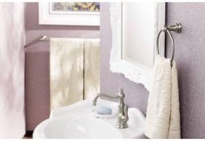 Moen YB8424ORB Weymouth – Toallero individual de 24 pulgadas, 24 pulgadas, bronce aceitado