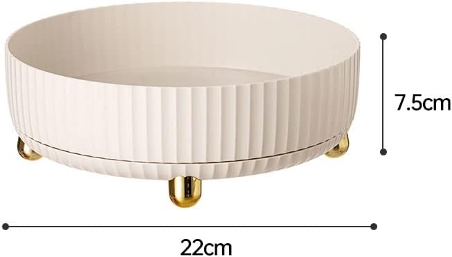Nuevo estante de almacenamiento giratorio 2023, organizador de especias giratorio de 360, material ABS de seguridad, diseño de borde elevado