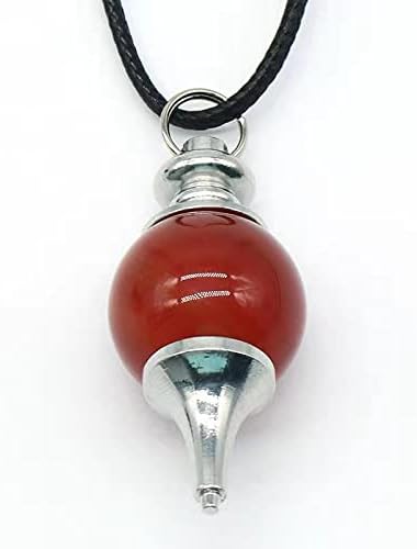 Collar de cristal de cornalina real para mujer, piedras preciosas en bruto y curativas para los chakras, dije con auténtico cristal rojo joya de