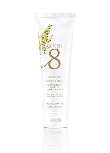 Golden 8 Crema calmante para la piel sensible  Hidratante hidratante con caléndula, manteca de karité, beta glucano para la irritación,