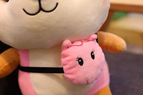 Lindo animal de peluche de ardilla para cosplay como unicornio rosa, juguete de ardilla suave con disfraz de unicornio, juguetes de peluche de gran