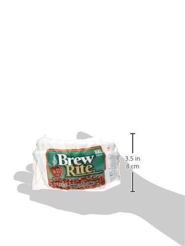 Brew Rite Filtro de café estilo cesta, 100 unidades