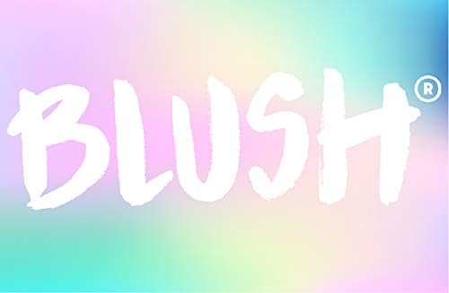Blush Copas de vino esmeriladas sin tallo en rosa, morado, amarillo y verde, coloridas de 12 onzas, juego de 4