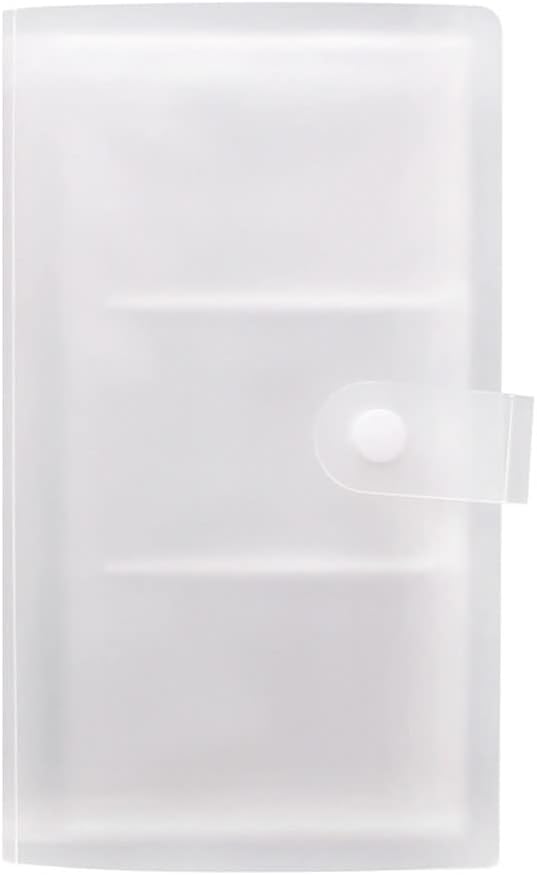 2 piezas 120 ranuras de plástico transparente titular de tarjetas de crédito caso de tarjeta de identificación de negocios libro carpeta portátil