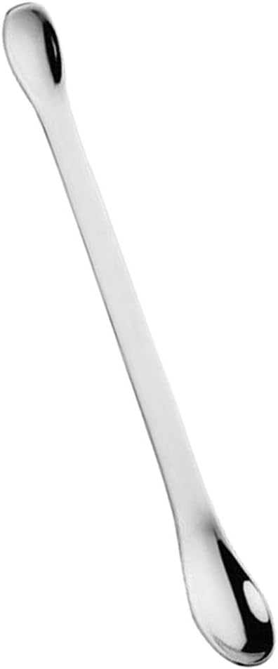 Stainless Steel Coffee Cocktail Stirring Spoon for Desserts Smoothie Mixing – Long Metal Cocktail Spoon with Double Spoon, for Malts, Milkshakes,