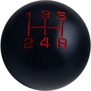 DEWHEL NegroRojo 5 Velocidad Manual Vintage Shift Knob 5Rdr M12 X 1.75 Aluminio K05 DEWHEL NegroRojo 5 Velocidad Manual Vintage Shift Knob 5Rdr M12 X 1.75 Aluminio K05