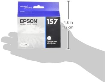 Cartucho de tinta Epson UltraChrome K3 157 Inkjet T157120 Photo, de color negro, Negro claro claro