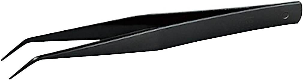 F-102 Cationic Plated AA Tip Tweezers, 4.9 inches (125 mm), Hobby Tool