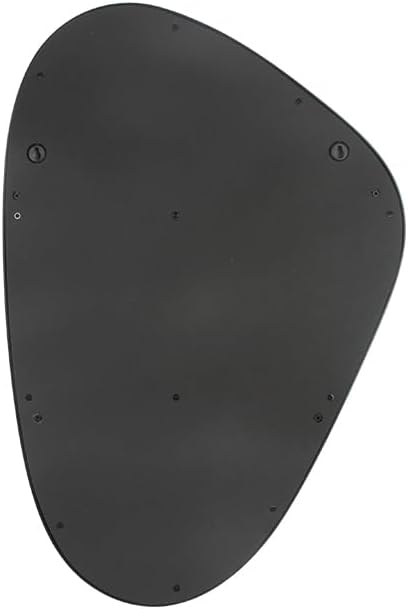 Mirrts Espejo de pared dorado irregular de 16 x 24 pulgadas, moderno espejo de pared decorativo enmarcado para dormitorio, baño y entrada, espejo de