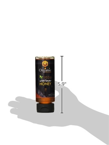 Bee Wild (formerly Organic Mountains) Miel 100% pura, flor silvestre, 12 onzas