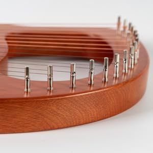Mulucky 16 pines de afinación ampliamente utilizados para arpa de lira, cítaras, clavecín y otros instrumentos de cuerda primitivos, con llave de