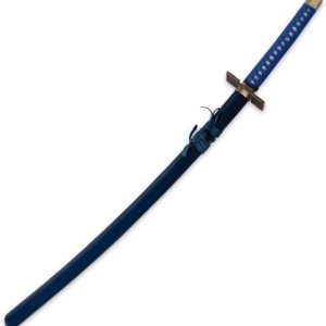 K Exclusive Grimmjow Zanpakuto – Espada con vaina, hoja de acero inoxidable, mango envuelto en cordón azul, réplica detallada de anime, K Exclusive Grimmjow Zanpakuto – Espada con vaina, hoja de acero inoxidable, mango envuelto en cordón azul, réplica detallada de anime,