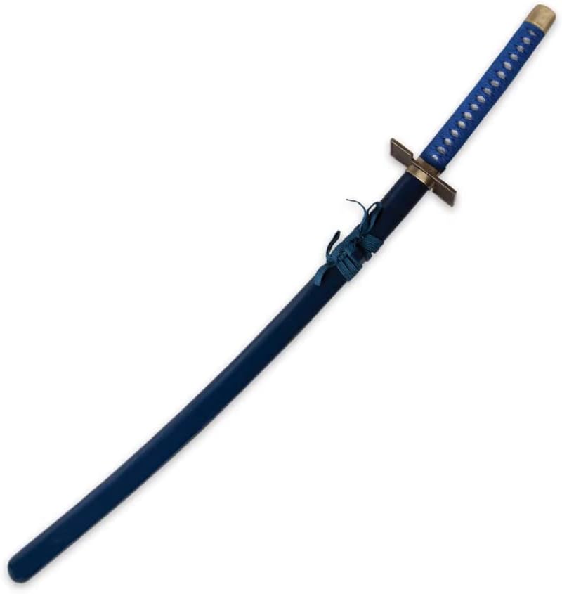 K Exclusive Grimmjow Zanpakuto – Espada con vaina, hoja de acero inoxidable, mango envuelto en cordón azul, réplica detallada de anime,