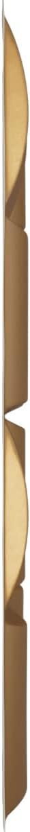 Ekena Millwork 19 58 pulgadas de ancho x 19 58 pulgadas de alto Baile EnduraWall Panel decorativo de pared 3D, dorado (cubre 2.67 pies cuadrados).