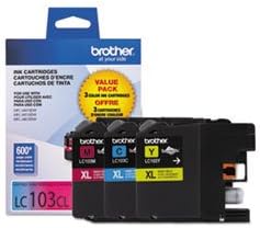 Brother LC-103 OEM Combo Cartucho de alto rendimiento Parte # LC1033PKS, impresoras Brother DCP-J132J152J172