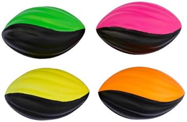 LMC Products Mini balones de fútbol  Balones de fútbol de espuma en espiral de 5 pulgadas  Balones de fútbol pequeños para niños  Fútbol infantil