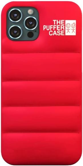 Funda acolchada para iPhone 11 de 6.1 pulgadas. Funda protectora 3D de plumón suave al tacto suave forro de microfibra antiarañazos de alta