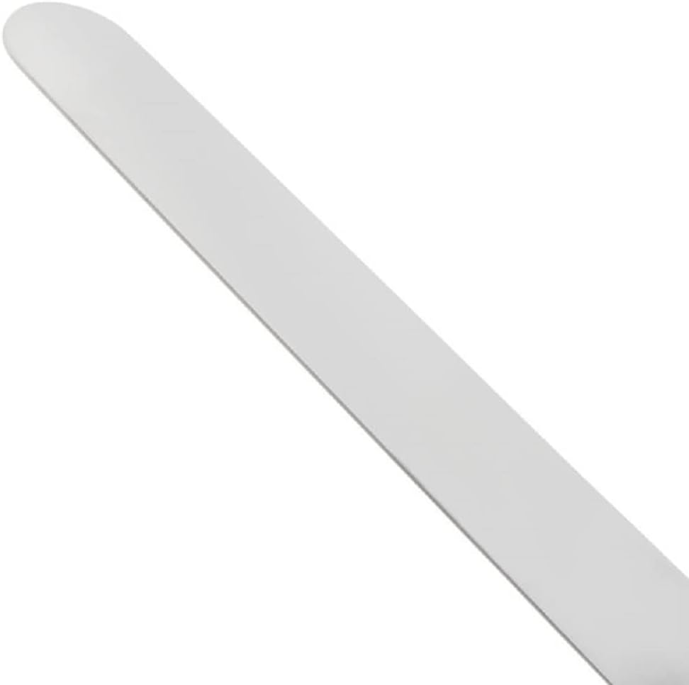 Espátula de glaseado flexible de 14 pulgadas de acero inoxidable con mango de madera, espátulas de crema para tartas de mantequilla, espátulas para