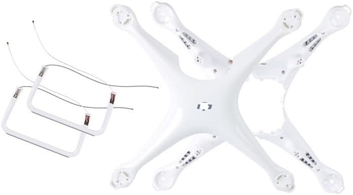 Marco del cuerpo del tren de aterrizaje de carcasa media superior para D-JI Phontom 4 ProAdvanced Drone Reparación Piezas Marca (Color  1 juego