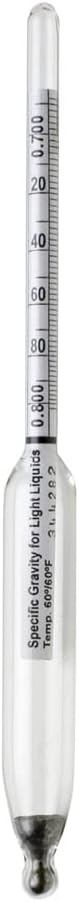 SP Bel-Art, H-B DURAC 1.0001.600 Hidrómetro de gravedad específica para líquidos más pesados que el agua (B61801-7000)